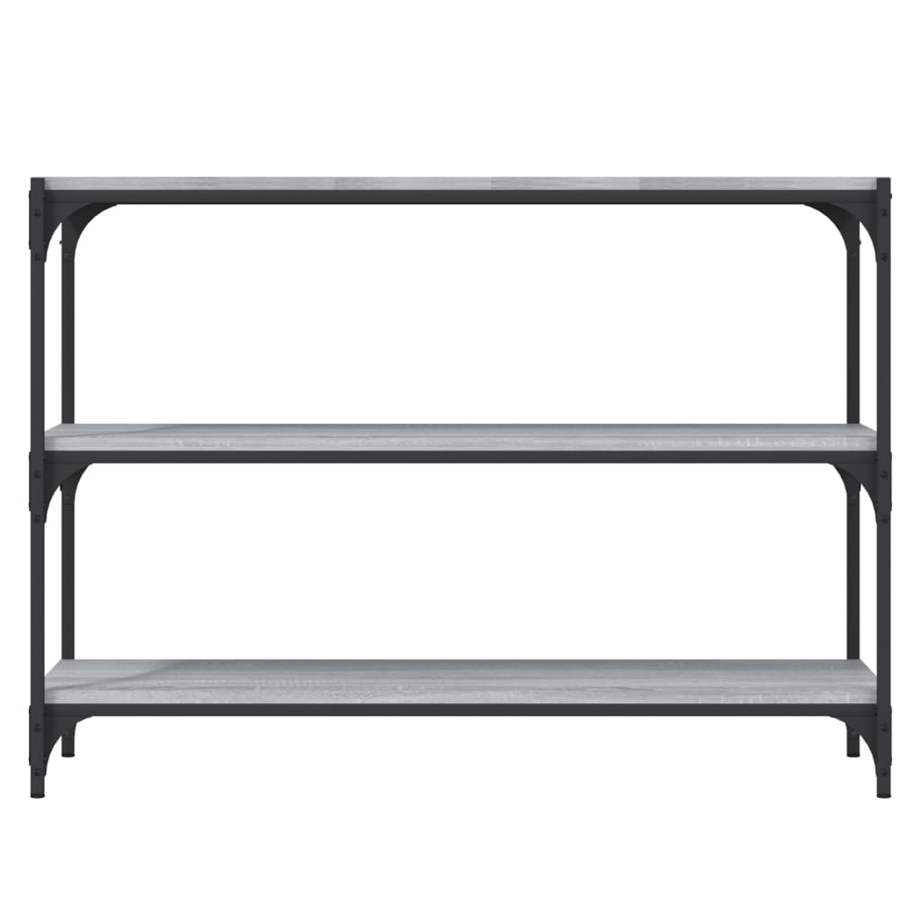 Estante 100x33x70,5 cm derivados de madeira/aço cinza sonoma - Image 4