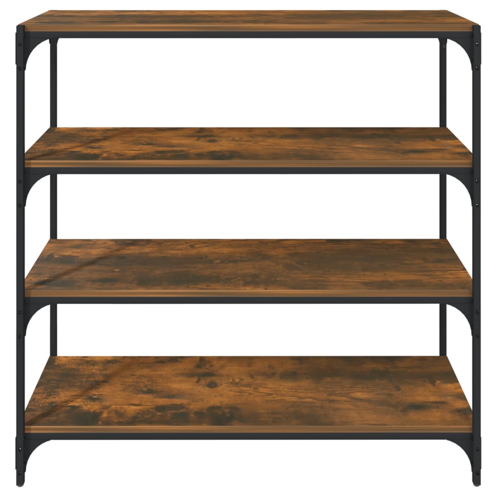 Estante 100x33x100cm derivados de madeira e aço carvalho fumado - Image 4