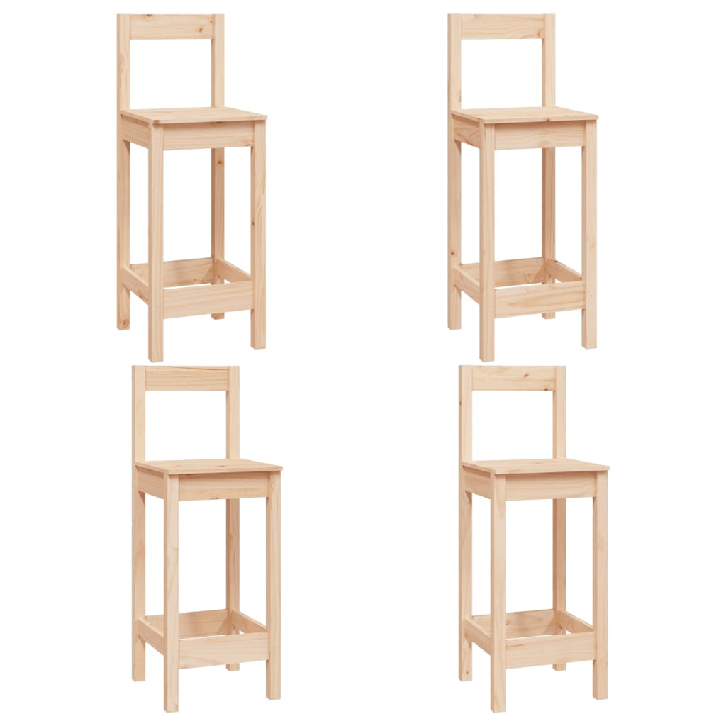 5 pcs conjunto de bar pinho maciço - Image 2