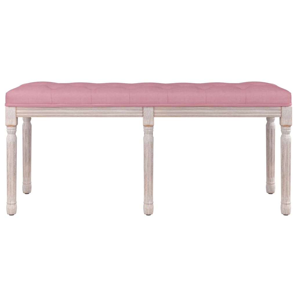 Banco 110x40x49 cm veludo rosa - Image 2