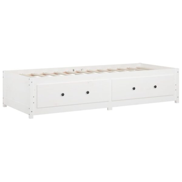 Sofá-cama sem colchão 90x200 cm madeira de pinho maciça branco - Image 6