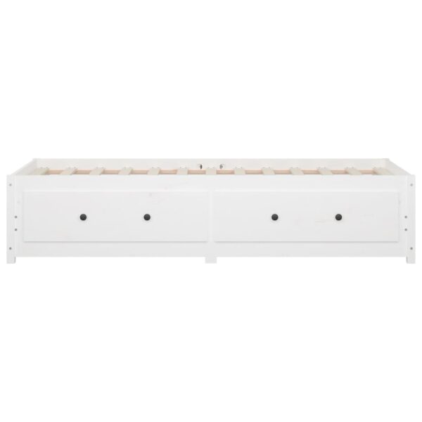 Sofá-cama sem colchão 90x200 cm madeira de pinho maciça branco - Image 7