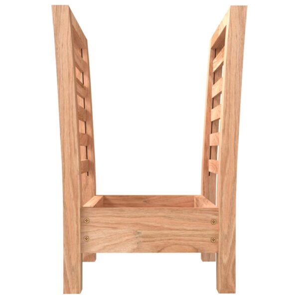 Suporte de revistas 40x26,5x38,5 cm madeira de nogueira maciça - Image 3