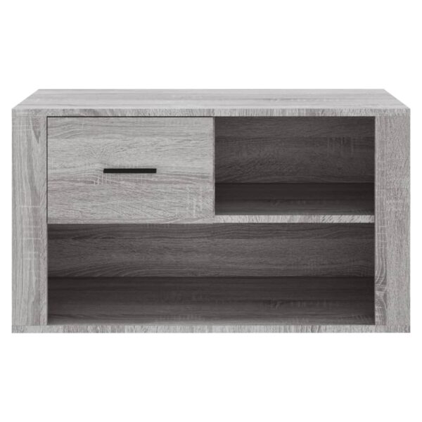 Sapateira 80x35x45 cm derivados de madeira sonoma cinza - Image 4