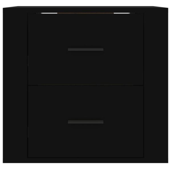 Mesa de cabeceira de parede 50x36x47 cm preto - Image 5