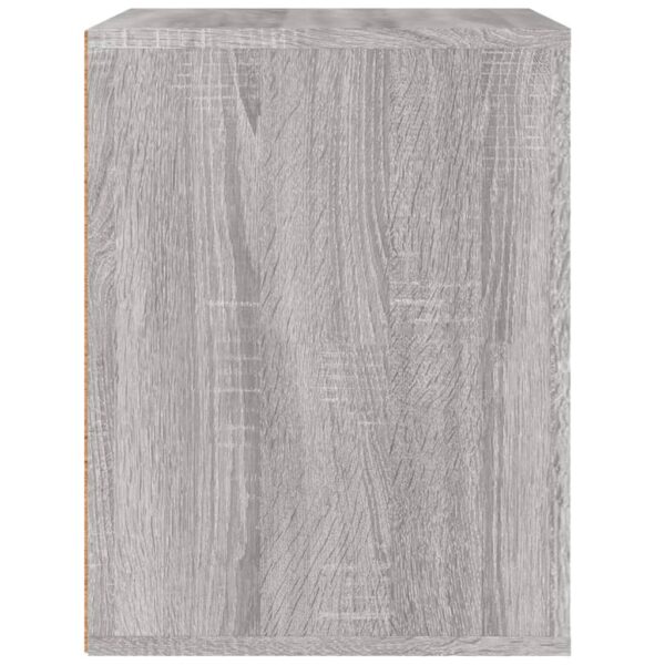 Mesa de cabeceira de parede 50x36x47 cm cinzento sonoma - Image 7