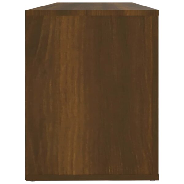 Sapateira 100x35x45 cm derivados de madeira carvalho castanho - Image 5
