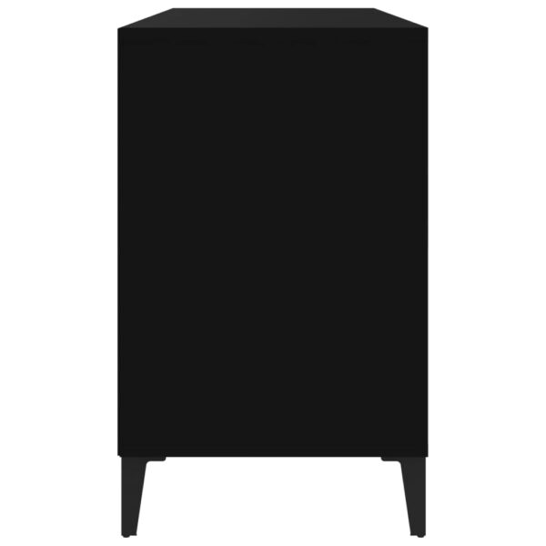 Sapateira 102x36x60 cm derivados de madeira preto - Image 5