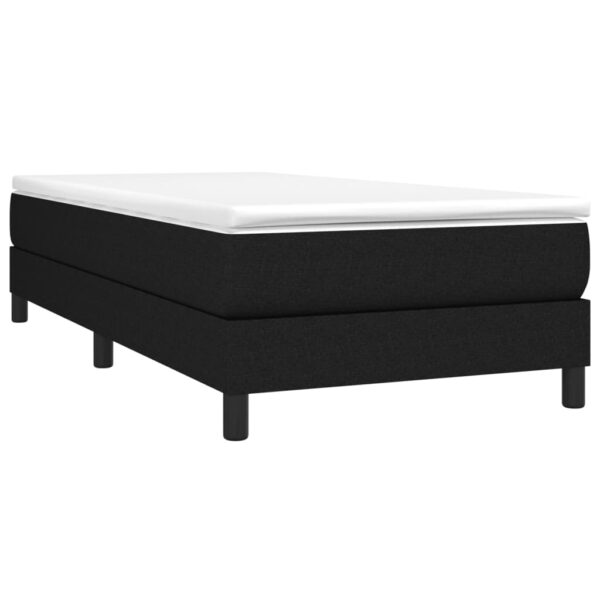 Estrutura de cama sem colchão 90x190 cm tecido preto - Image 2