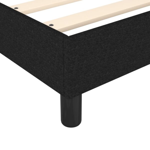 Estrutura de cama sem colchão 90x190 cm tecido preto - Image 6