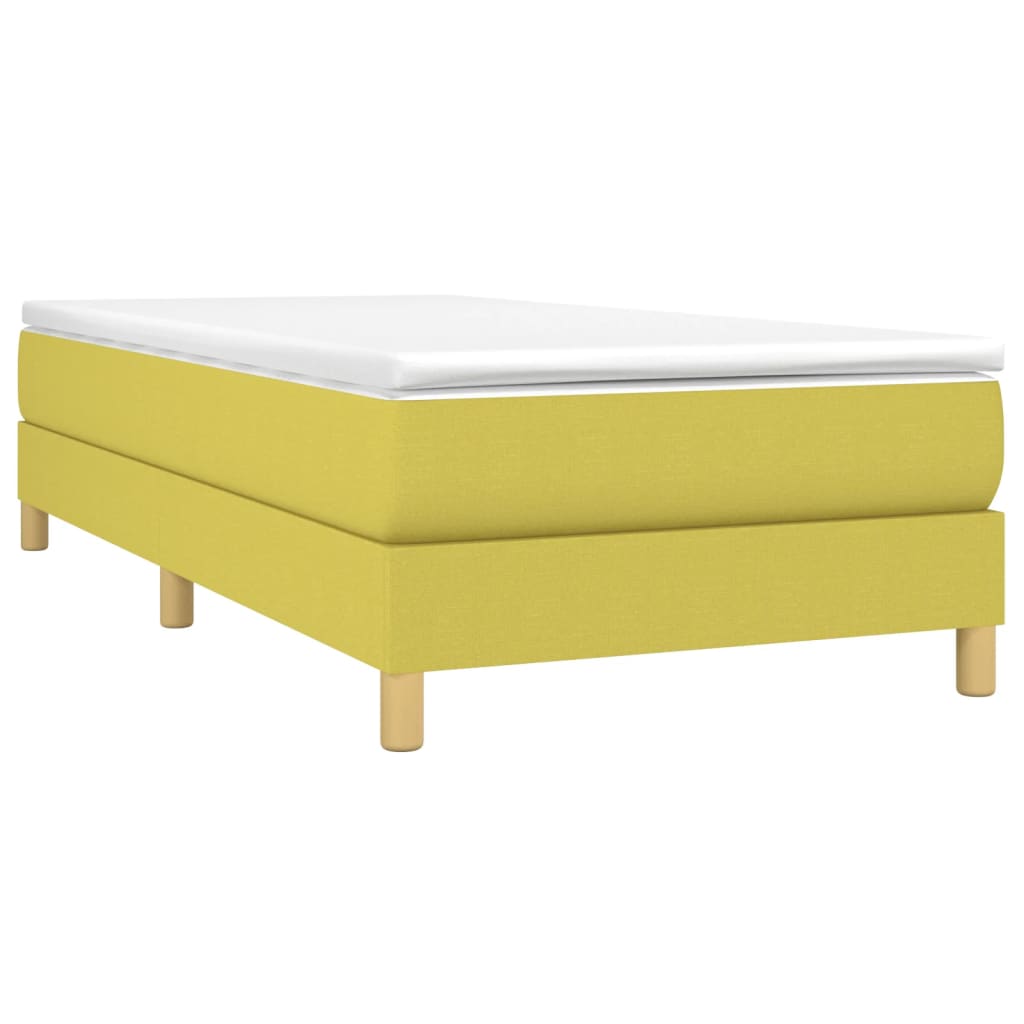 Estrutura de cama em tecido 80x200 cm verde - Image 2
