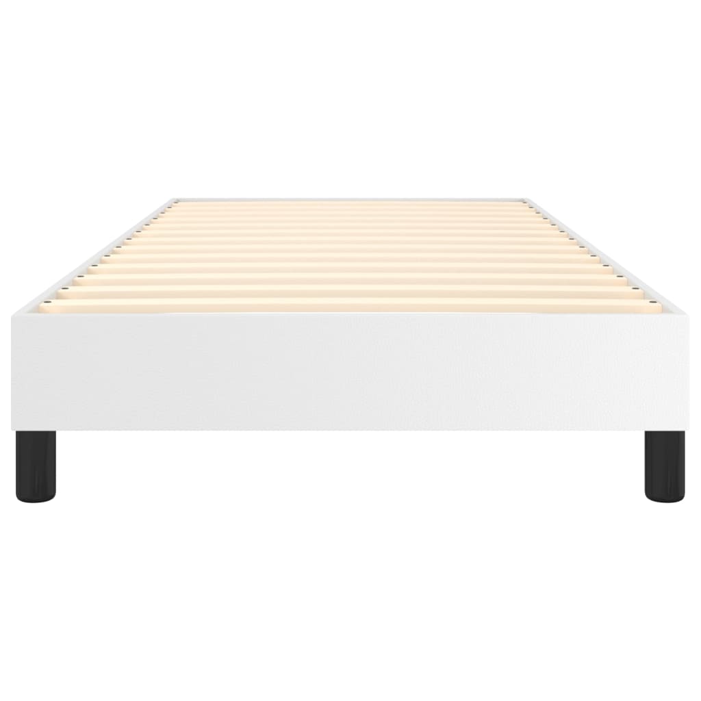 Estrutura de cama 80x200 cm couro artificial branco - Image 4