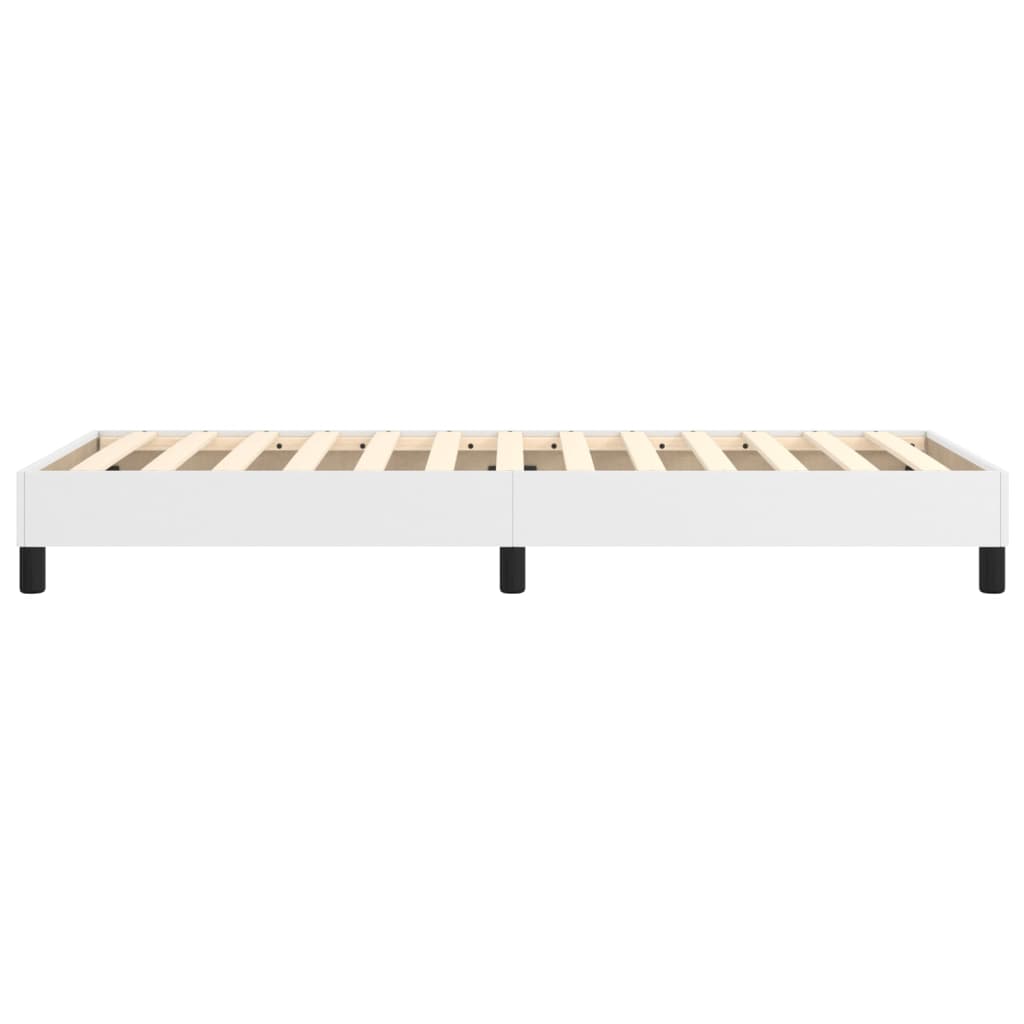 Estrutura de cama 80x200 cm couro artificial branco - Image 5