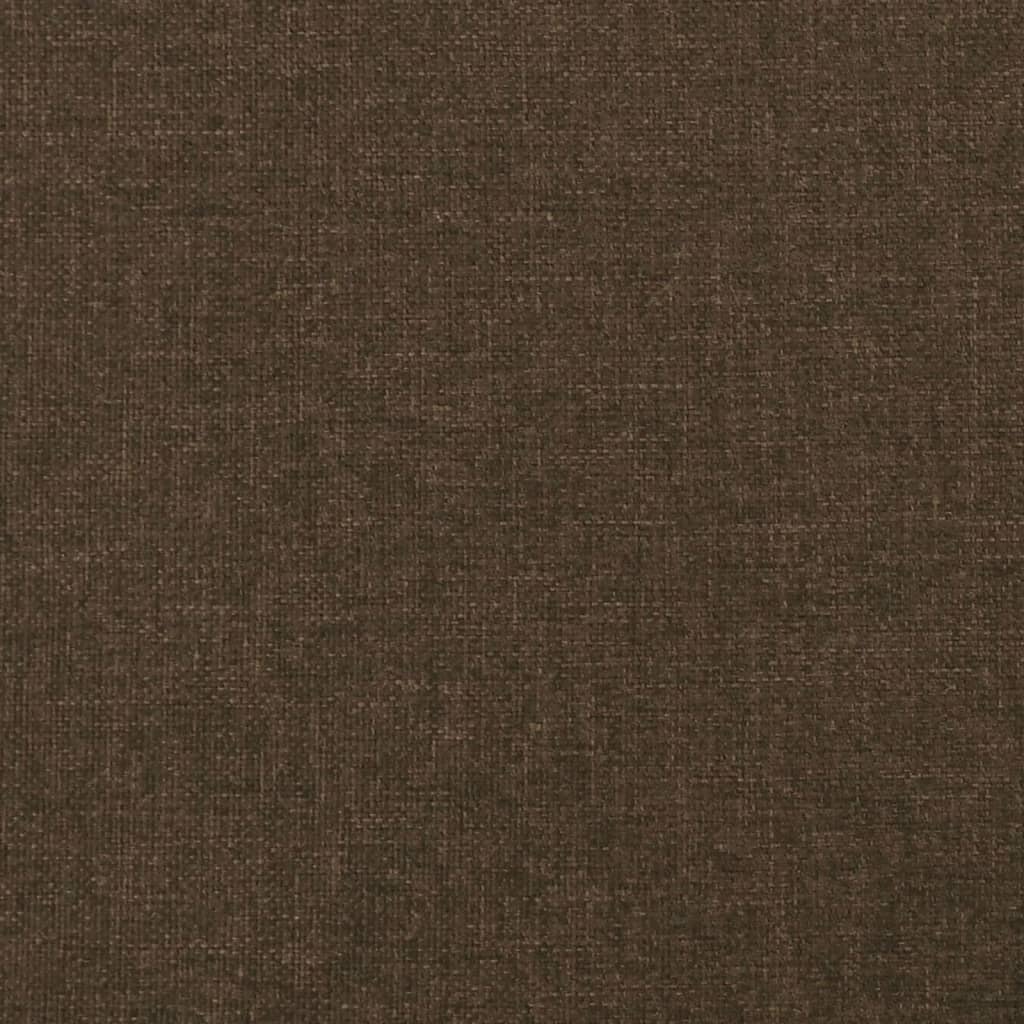 Cabeceira de cama 4 pcs tecido 80x5x78/88 cm castanho-escuro - Image 6