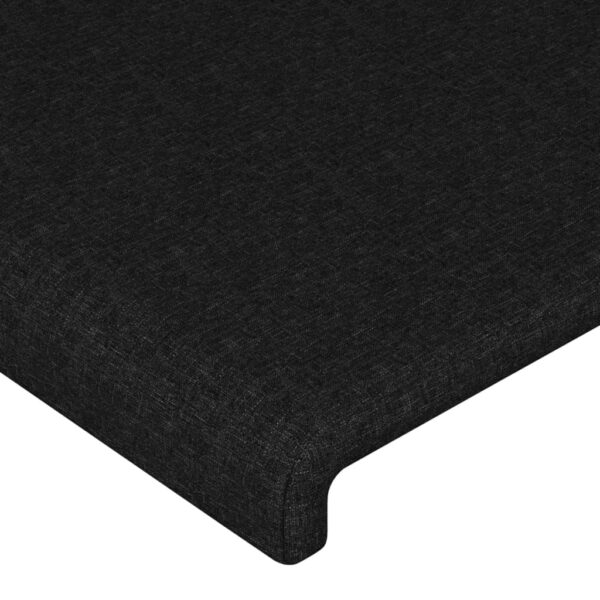 Cabeceira de cama 4 pcs tecido 90x5x78/88 cm preto - Image 3