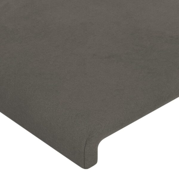 Cabeceira de cama 4 pcs veludo 80x5x78/88 cm cinzento-escuro - Image 3