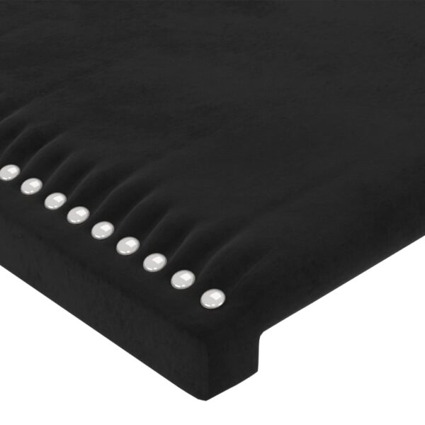 Cabeceira de cama 4 pcs veludo 72x5x78/88 cm preto - Image 3