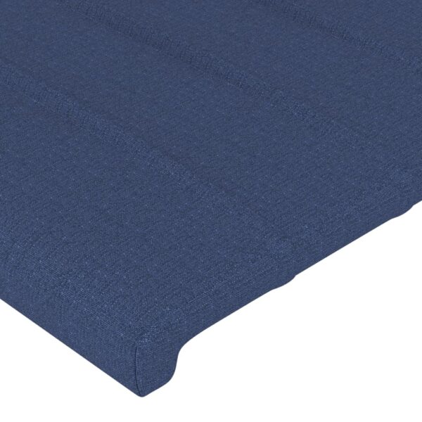 Cabeceira de cama 4 pcs tecido 100x5x78/88 cm azul - Image 3