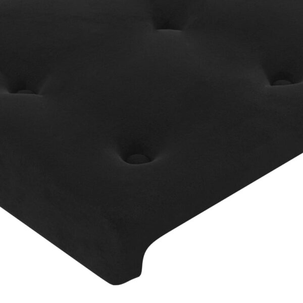 Cabeceira de cama 4 pcs veludo 100x5x78/88 cm preto - Image 3