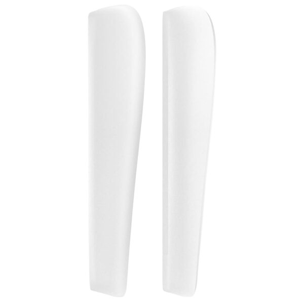 Cabeceira cama c/ abas couro artificial 163x23x118/128cm branco - Image 3