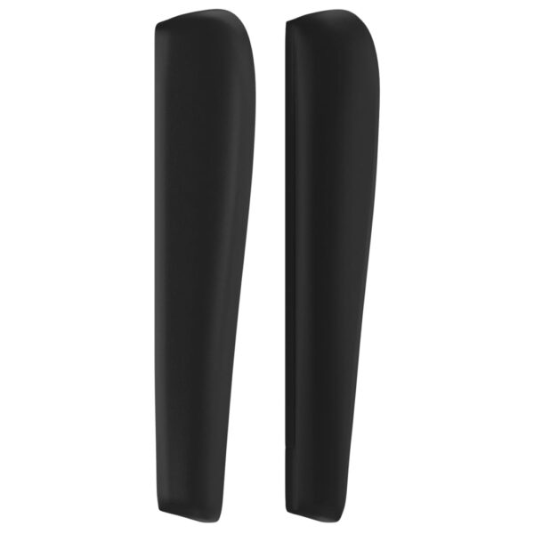 Cabeceira de cama c/ abas couro artif. 183x23x118/128 cm preto - Image 3