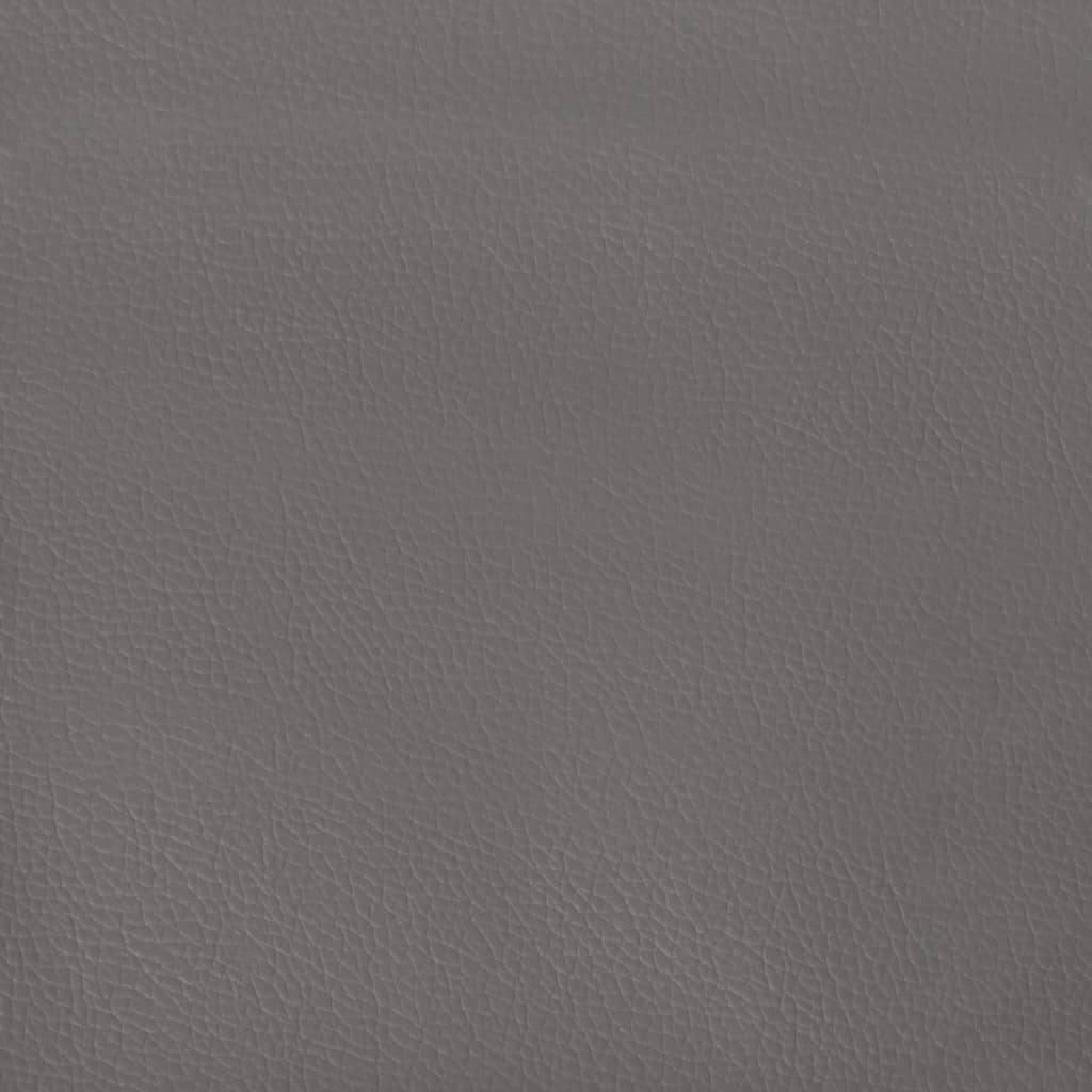 Cabeceira cama c/ abas couro artif. 203x23x118/128 cm cinzento - Image 7