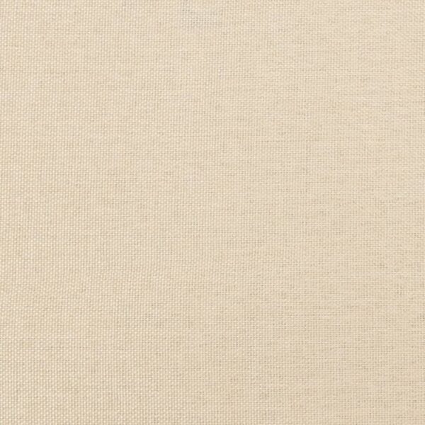 Cabeceira de cama c/ abas tecido 103x23x118/128 cm creme - Image 5