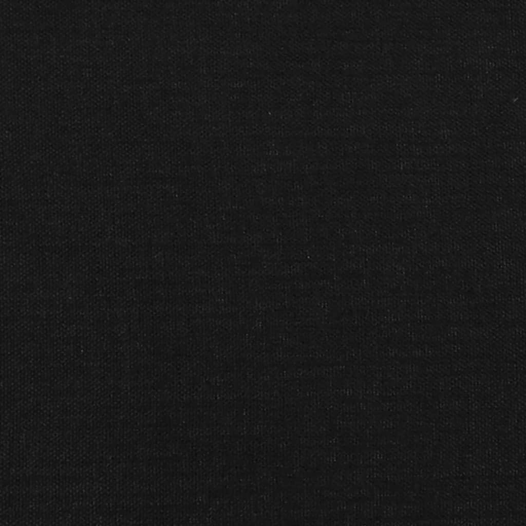 Cabeceira de cama c/ abas tecido 203x23x118/128 cm preto - Image 5