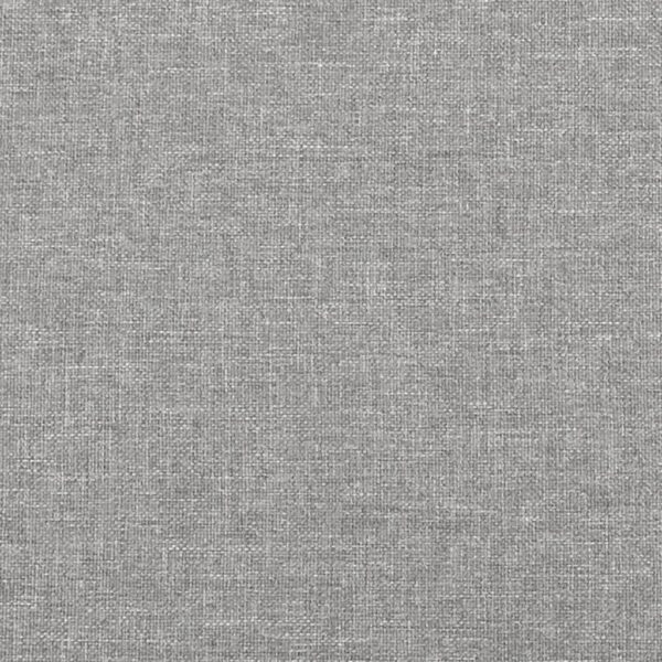 Cabeceira cama c/ abas tecido 163x16x118/128 cm cinzento-claro - Image 5
