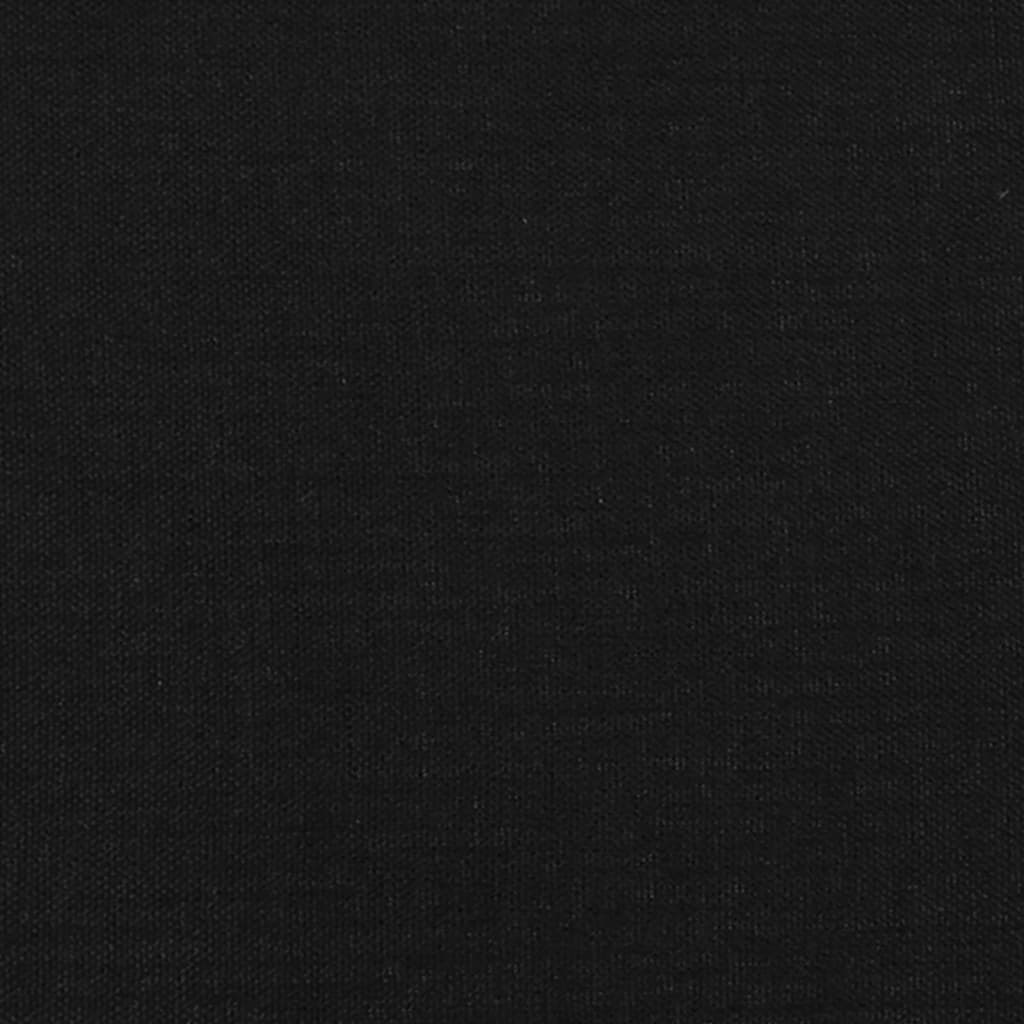 Cabeceira de cama c/ abas tecido 203x16x118/128 cm preto - Image 5