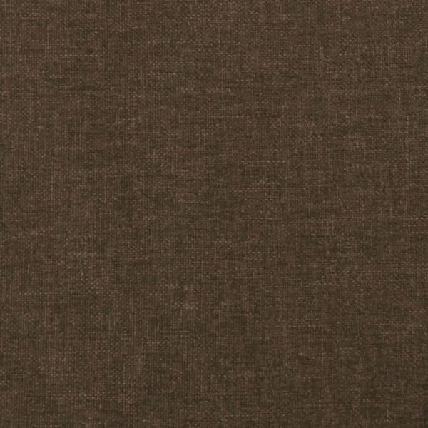 Cabeceira cama c/ abas tecido 203x16x118/128 cm castanho-escuro - Image 5