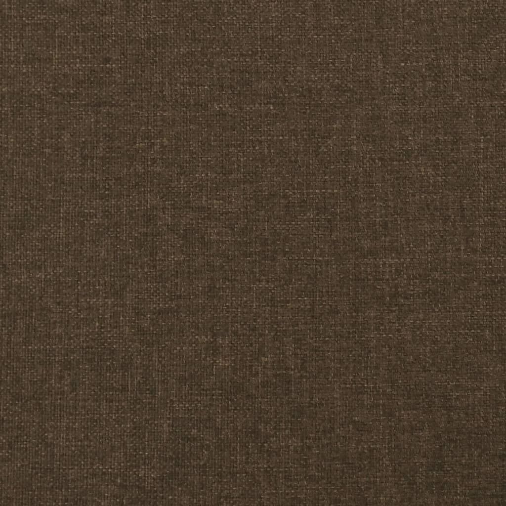 Cabeceira cama c/ abas tecido 183x16x118/128 cm castanho-escuro - Image 5