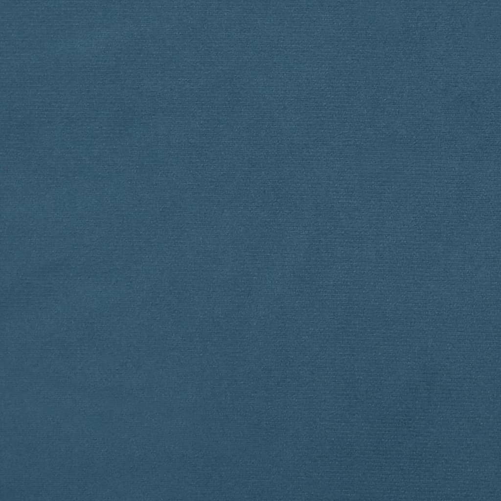 Cabeceira cama c/ abas veludo 163x16x118/128 cm azul-escuro - Image 5