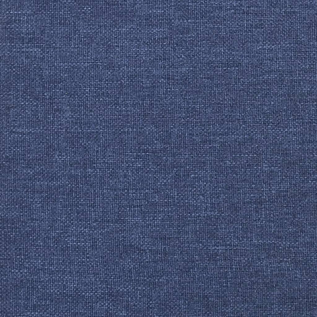 Cabeceira de cama c/ abas tecido 147x16x118/128 cm azul - Image 5