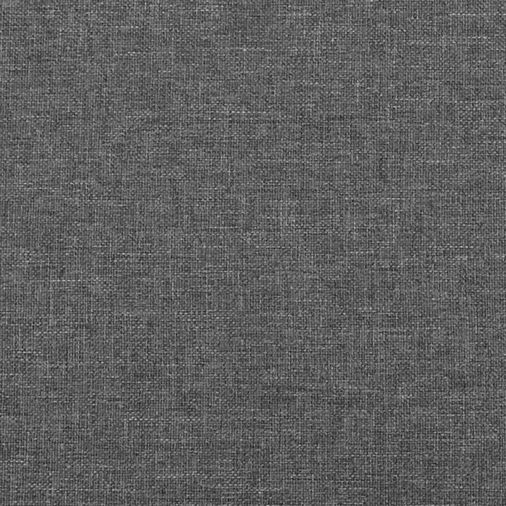 Cabeceira cama c/ abas tecido 163x16x118/128 cm cinzento-escuro - Image 5