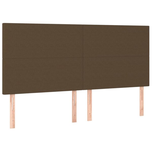 Cabeceira de cama c/ LED tecido 180x5x118/128 cm verde - Image 3