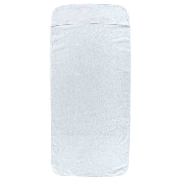 Toalhas de praia 6 pcs 60x135 cm tecido 400 GSM branco - Image 3