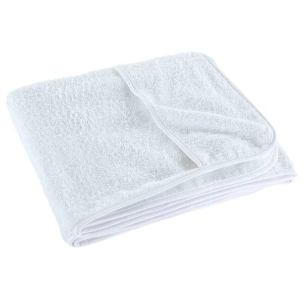Toalhas de praia 6 pcs 60x135 cm tecido 400 GSM branco - Image 4