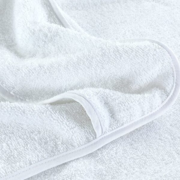 Toalhas de praia 6 pcs 60x135 cm tecido 400 GSM branco - Image 5