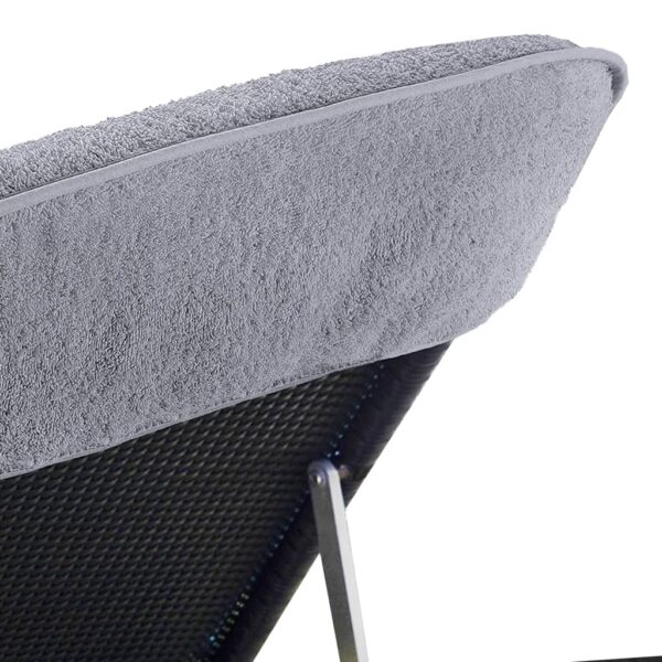 Toalhas de praia 6 pcs 60x135 cm tecido 400 GSM cinzento - Image 6
