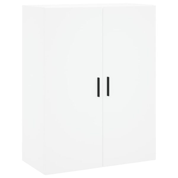 Armário alto 69,5x34x180 cm derivados de madeira branco - Image 4