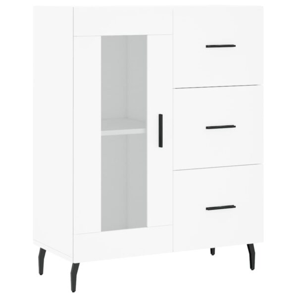 Armário alto 69,5x34x180 cm derivados de madeira branco - Image 6