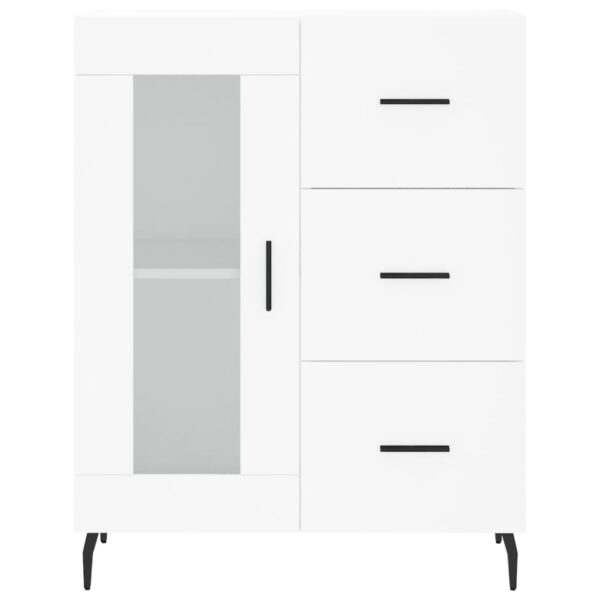 Armário alto 69,5x34x180 cm derivados de madeira branco - Image 7