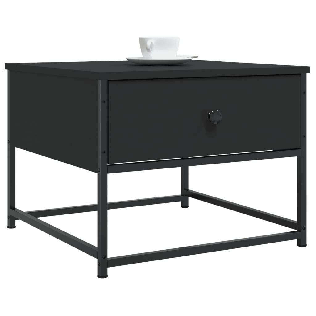 Mesa de centro 51x51x40 cm derivados de madeira preto - Image 2