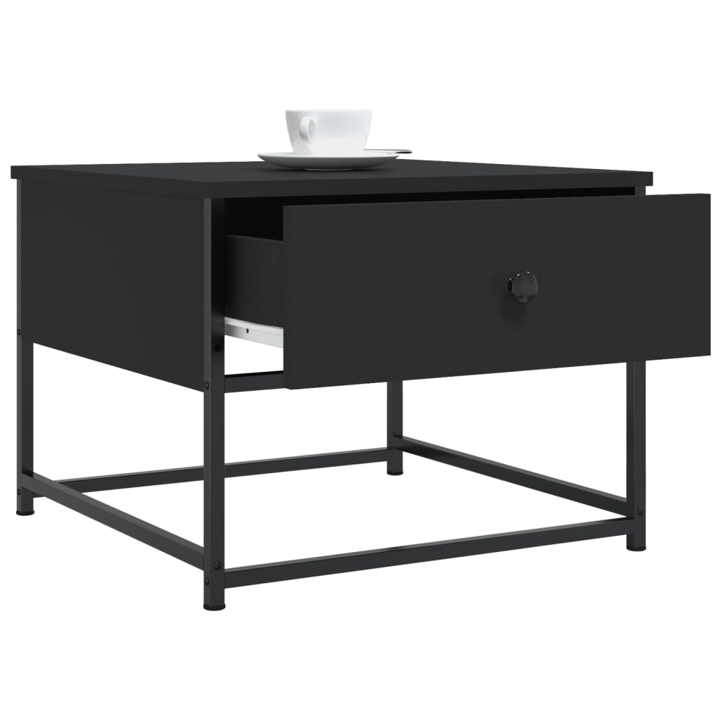 Mesa de centro 51x51x40 cm derivados de madeira preto - Image 3