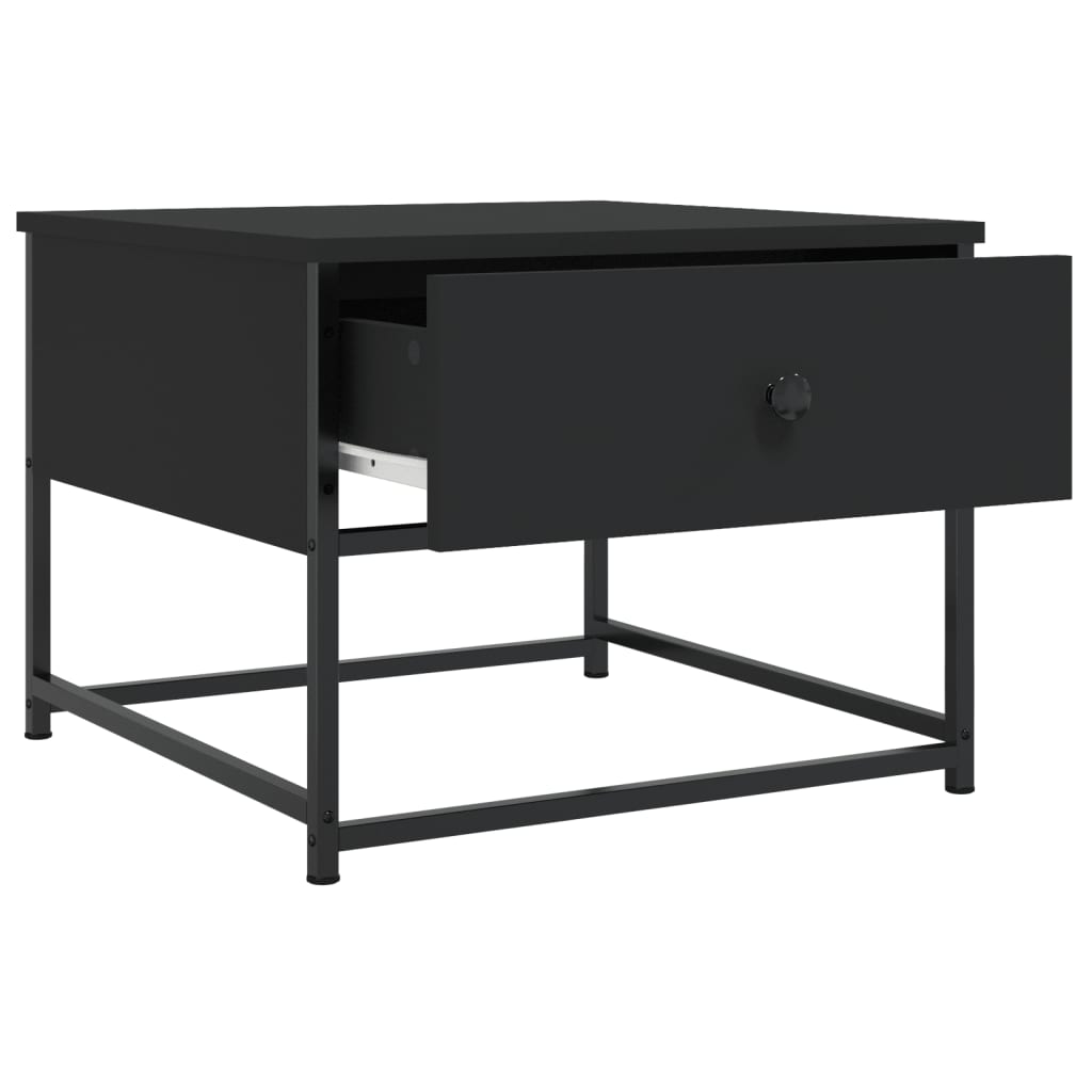 Mesa de centro 51x51x40 cm derivados de madeira preto - Image 4