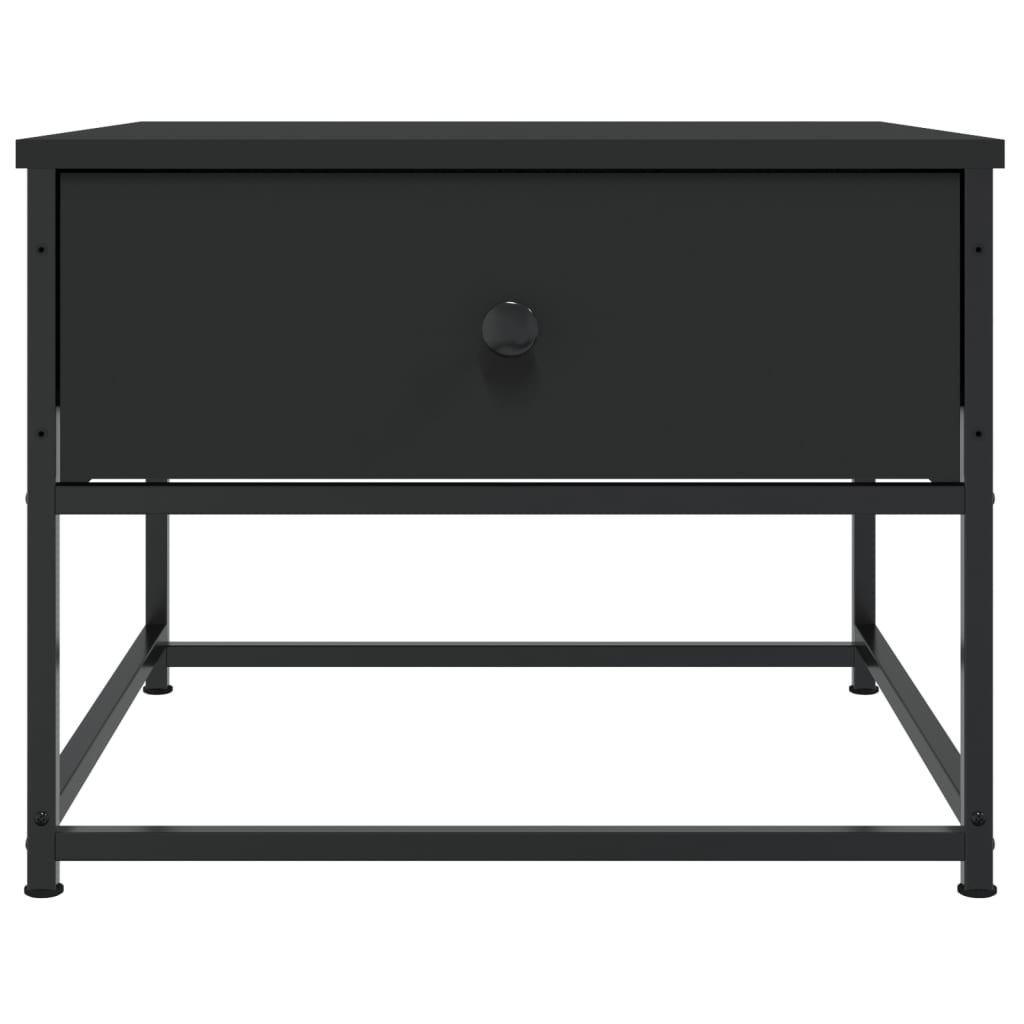 Mesa de centro 51x51x40 cm derivados de madeira preto - Image 5
