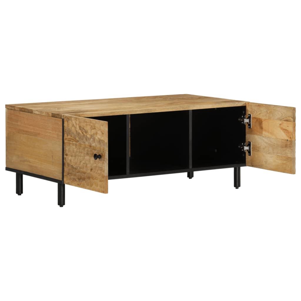 Mesa de centro 100x54x40 cm madeira de mangueira maciça - Image 3
