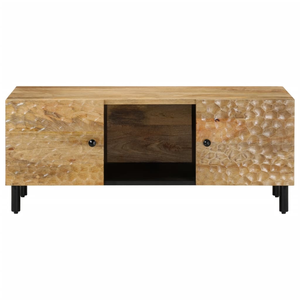 Mesa de centro 100x54x40 cm madeira de mangueira maciça - Image 4