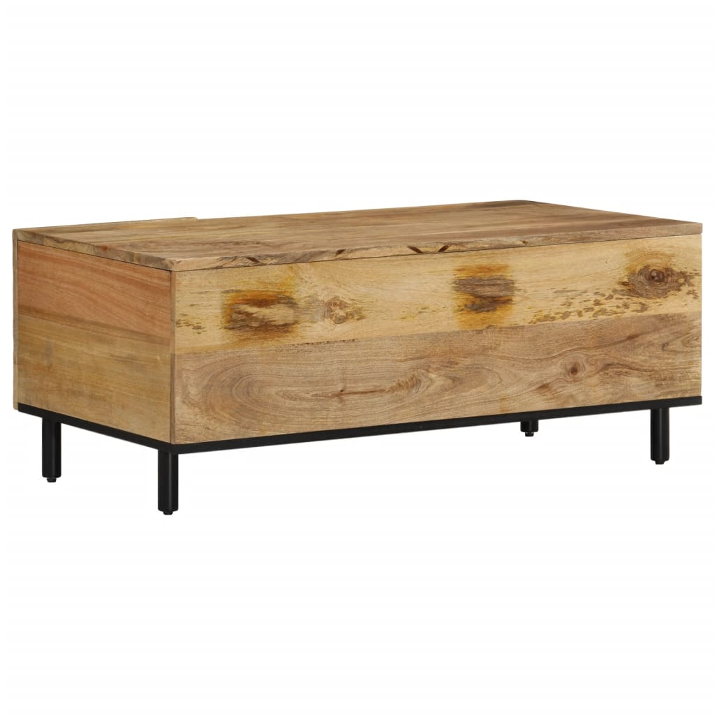 Mesa de centro 100x54x40 cm madeira de mangueira maciça - Image 6